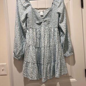 Altar'd State Light Blue Floral Kids Dress